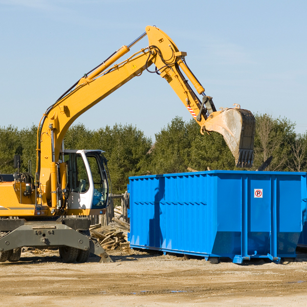 can i choose the location where the residential dumpster will be placed in Holland TX